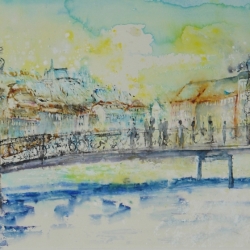 Rathaussteg Fasnachtszeit in Luzern