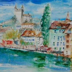 Reusswehr, Schnyderbrücke, Zöpfli